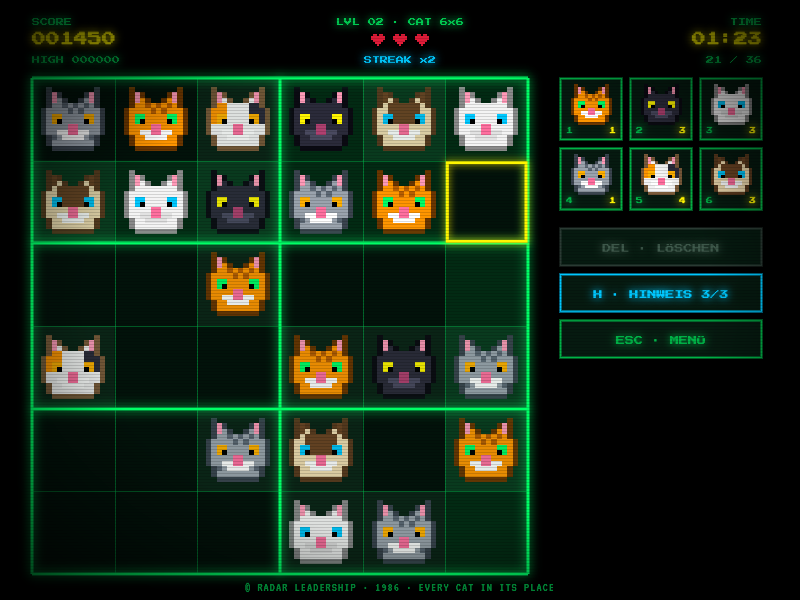rADAR CATDOKU Screenshot